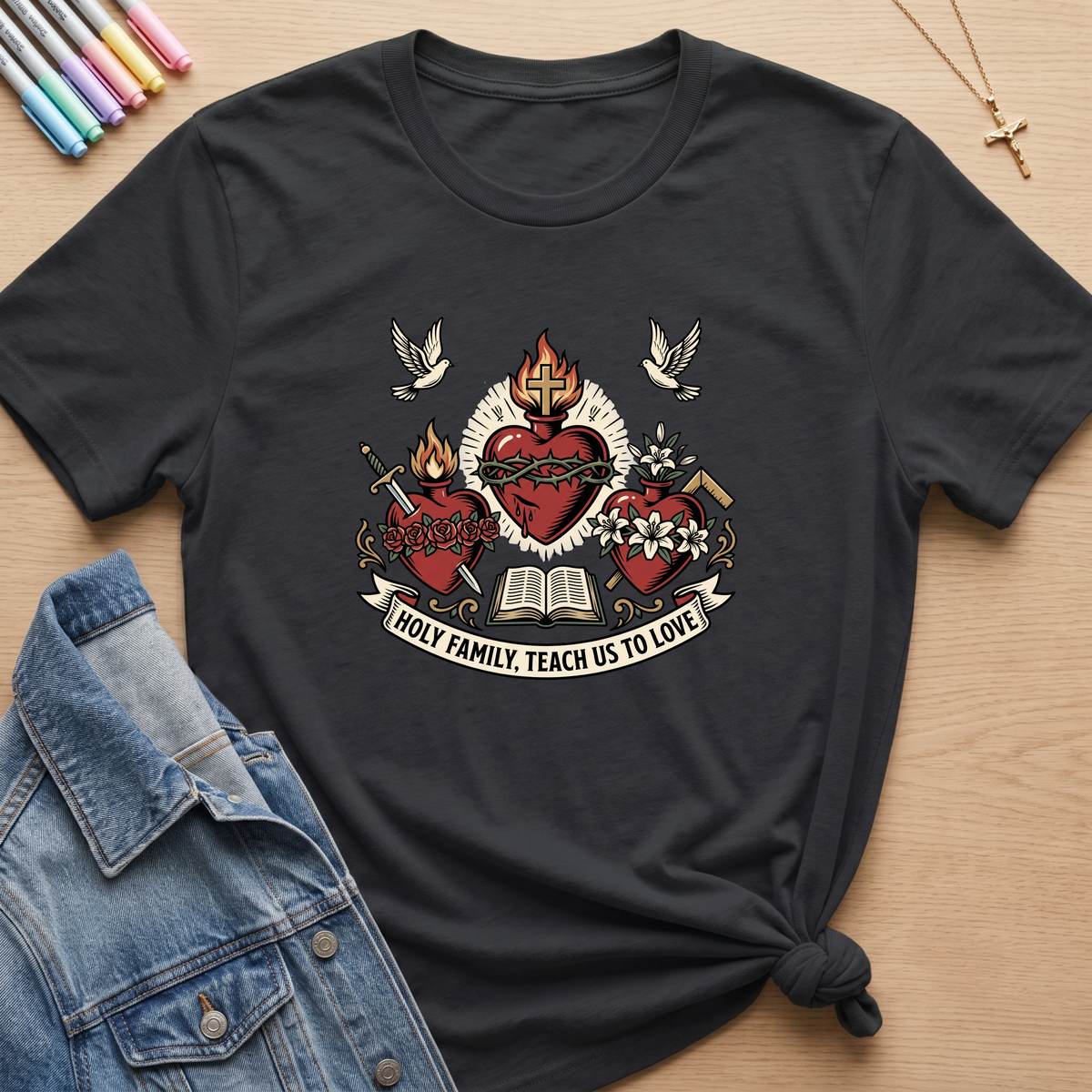 Holy Family Teach Us T-Shirt