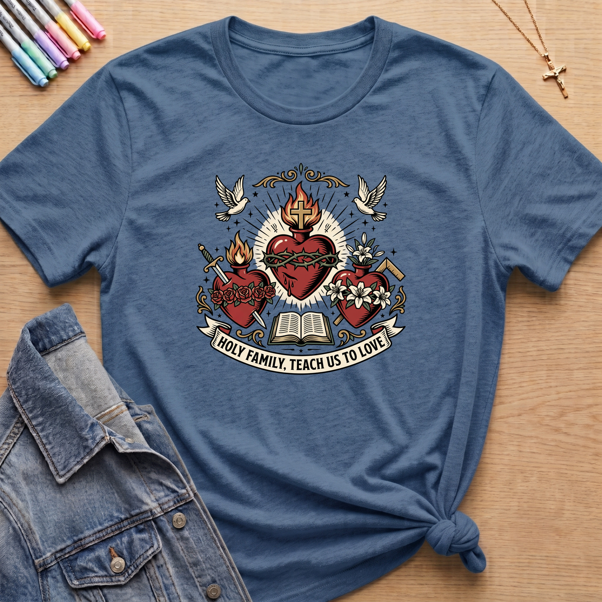 Holy Family Teach Us T-Shirt