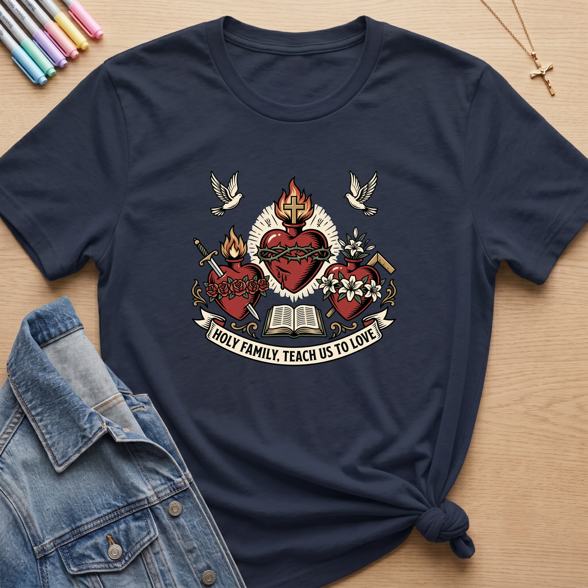 Holy Family Teach Us T-Shirt
