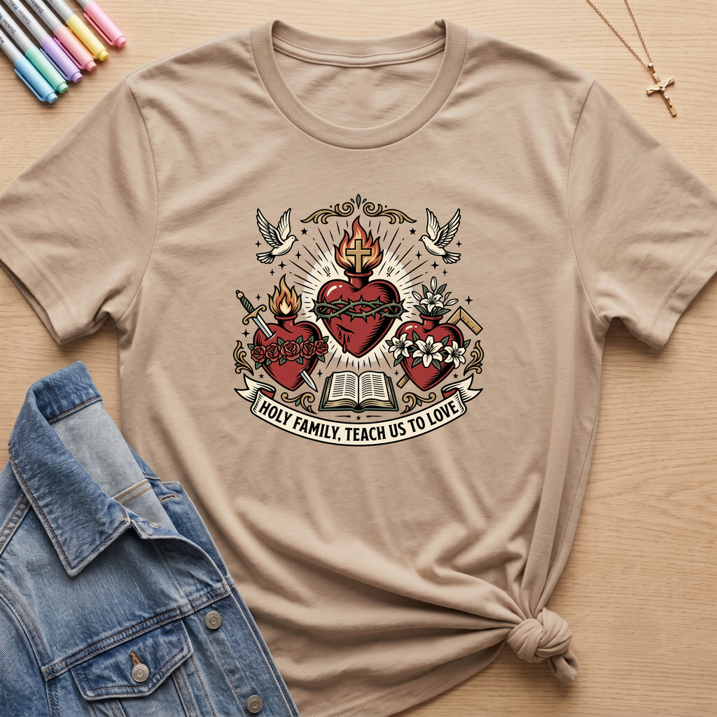 Holy Family Teach Us T-Shirt